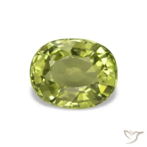Turmalina verde natural de 1,50 ct, corte óvalo, VS
