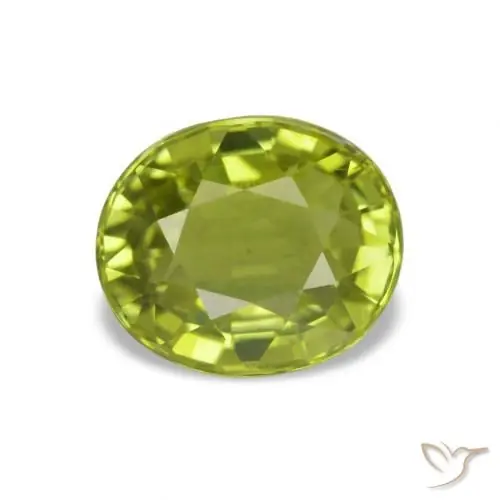 Turmalina verde natural de 1,62 ct, corte óvalo, VVS-VS