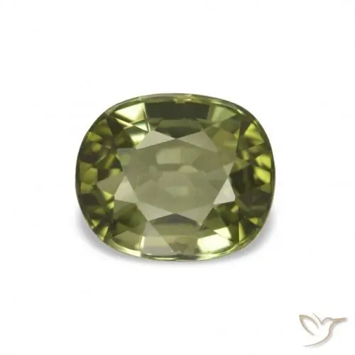Turmalina verde natural de 1,66 ct, corte óvalo, VVS-VS