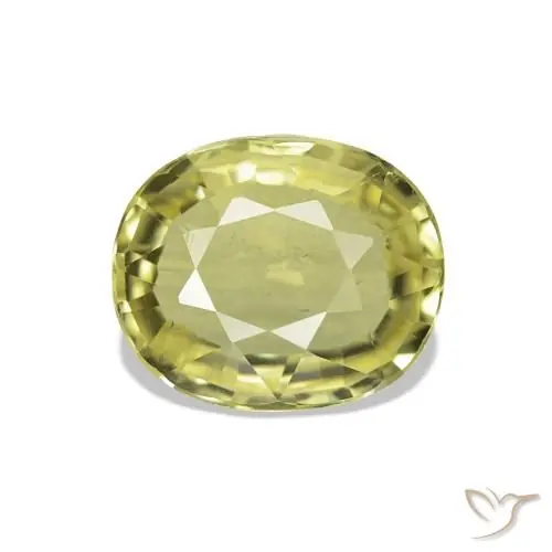 Turmalina verde natural de 1,59 ct, corte óvalo, VS