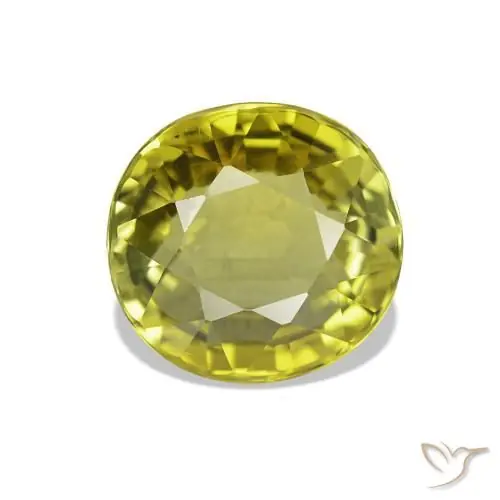 Turmalina verde natural de 1,73 ct, corte óvalo, VVS