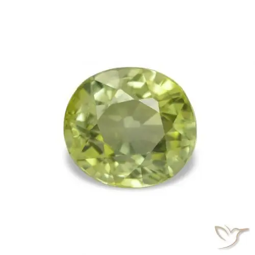Turmalina verde natural de 1,34 ct, corte óvalo, VVS-VS