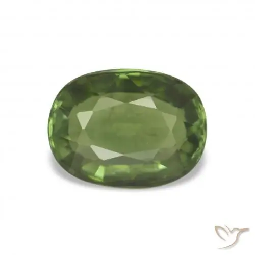 Turmalina verde natural de 1,44 ct, corte cojín, VVS-VS