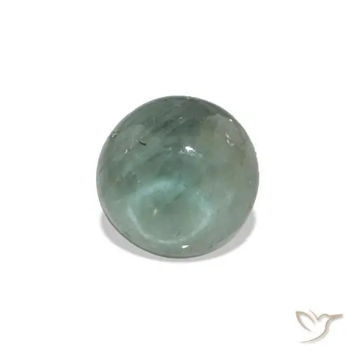 Turmalina verde natural de 0,81 ct, corte redondo, transparente