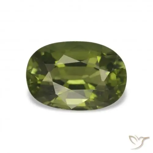 Turmalina verde natural de 1,66 ct, corte óvalo, VVS-VS